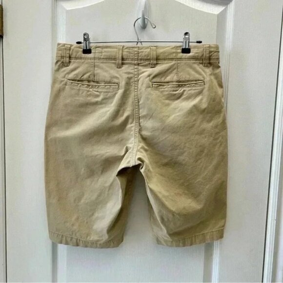 GAP Men’s Shorts 12” Stretch Casual Flat Front Chino Shorts Iconic Khaki Tan 31 - Picture 5 of 14